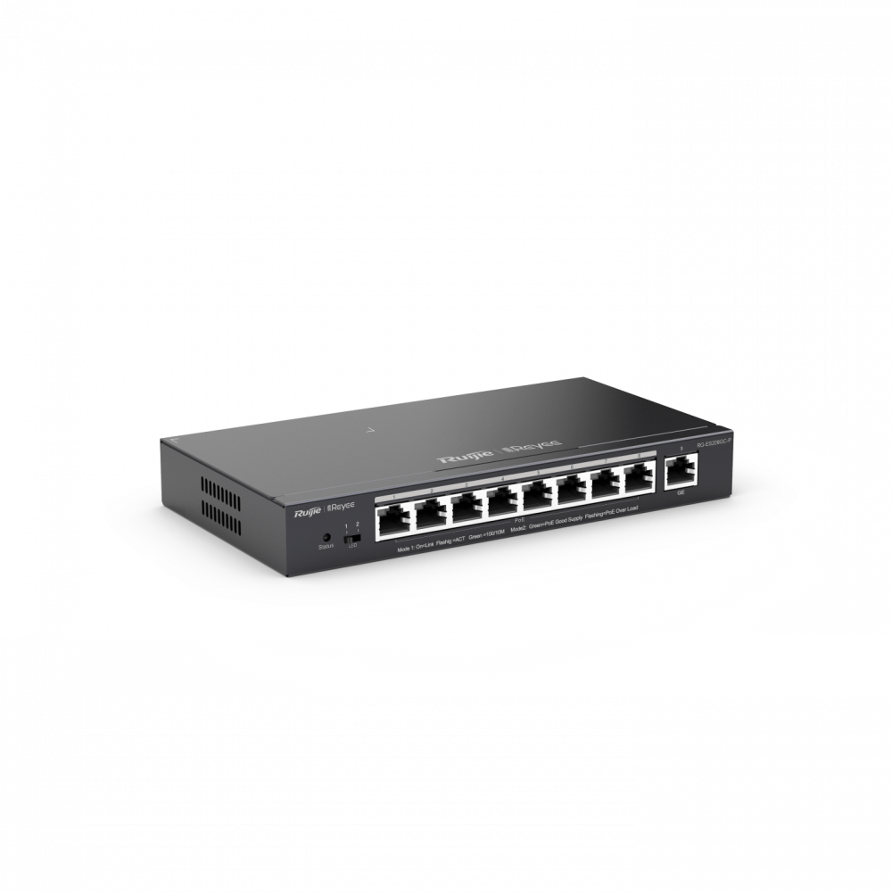 سويتش POE من روجي RG-ES209GC-P: جهاز ذكي مُدار عبر السحاب بـ 9 منافذ
