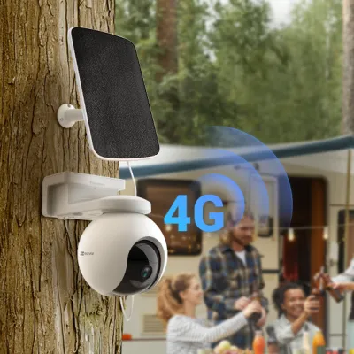 كاميرا ايزفير 3 ميجا طاقة شمسية تدعم شريحة 4G مع ذاكرة 128 جيجا